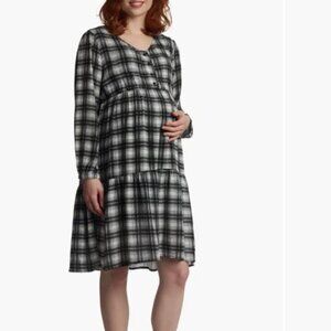 NWT Everly Grey: Tara Long Sleeve Maternity/Nursing Dress